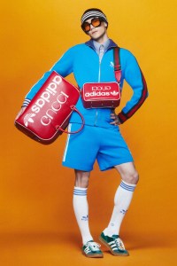 A look from the Adidas x Gucci collection.