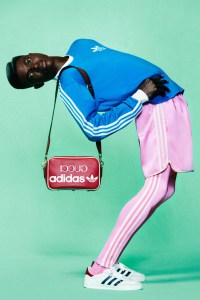 A look from the Adidas x Gucci collection.