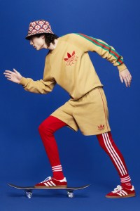 A look from the Adidas x Gucci collection.