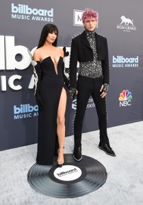Megan Fox and Machine Gun Kelly at the 2022 Billboard Music Awards held at the MGM Grand Garden Arena on May 15th, 2022 in Las Vegas, Nevada.