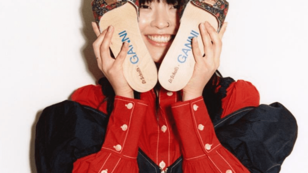 The Dr. Scholl's X GANNI slide sandal shoes