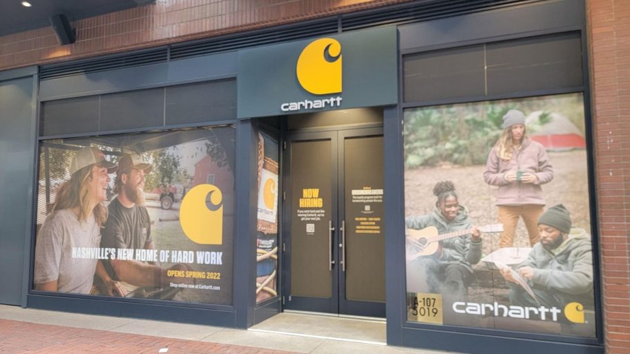 Carhartt's new Nashville store location marks the century-old workwear brand's 35th retail store, and first in Tennessee.