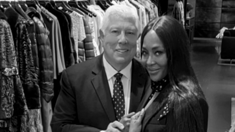 Dennis Basso and Naomi Campbell