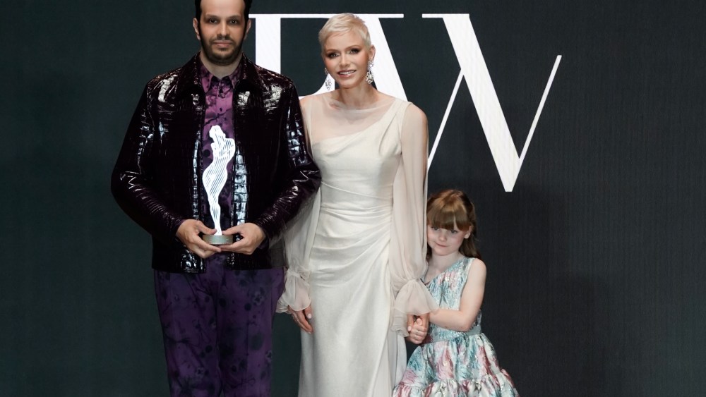 Abdul Al-Romaizan, Princess Charlene of Monaco and Princess Gabriella.