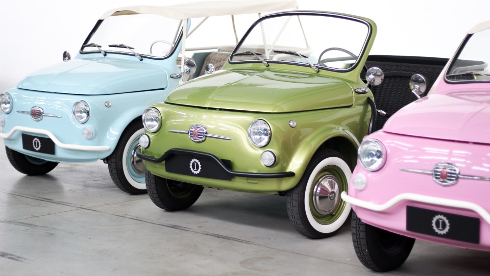 Fiat cars customized by Garage Italia Customs.