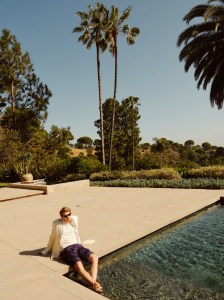 Canali’s linen jacket over Louis Vuitton Men’s silk shirt and Tom Ford’s viscose tank top; CDLP’s lyocell pants. Alwin’s own sunglasses; David Yurman ring.