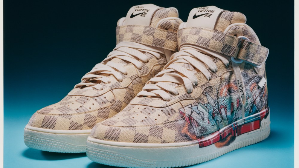 One of Louis Vuitton and Nike’s sneakers designed by Virgil Abloh.