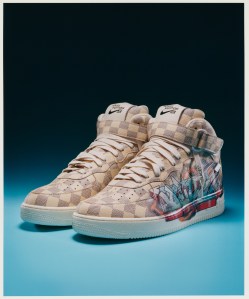 One of Louis Vuitton and Nike’s sneakers designed by Virgil Abloh.