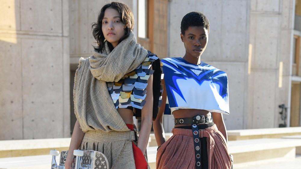 Looks from the Louis Vuitton Resort 2023 collection.