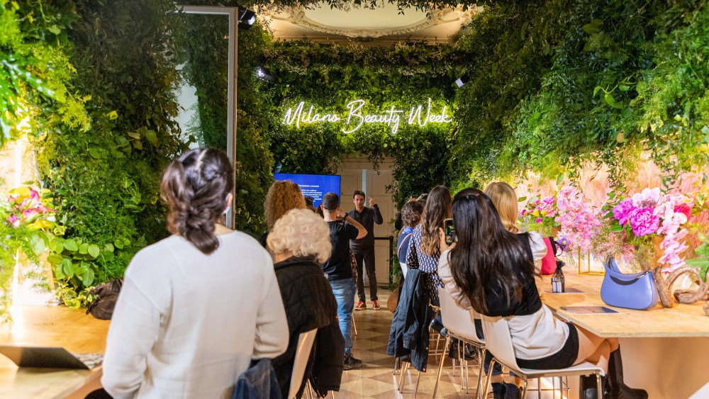 One of the workshops staged at Palazzo Giureconsulti during Milano Beauty Week last year.