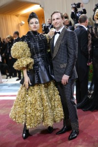 Isabelle Boemeke in Schiaparelli and Joe Gebbia