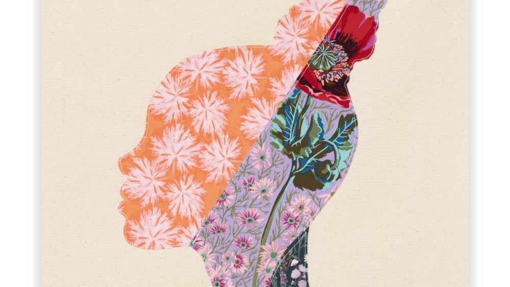 One of artist Gio Swaby's textile portraits.