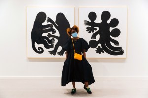 The scene at Frieze New York