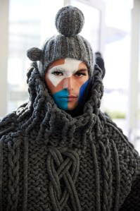 Backstage at Thom Browne RTW Fall 2022