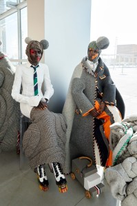 Backstage at Thom Browne RTW Fall 2022