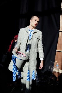 Backstage at Thom Browne RTW Fall 2022