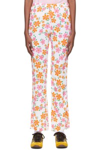 ERL White Viscose Lounge Pants Ssense