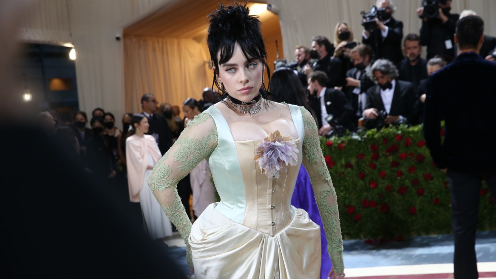 Billie Eilish at The 2022 Met Gala celebrating In America: An Anthology of Fashion held at the The Metropolitan Museum of Art on May 2, 2022 in New York City.