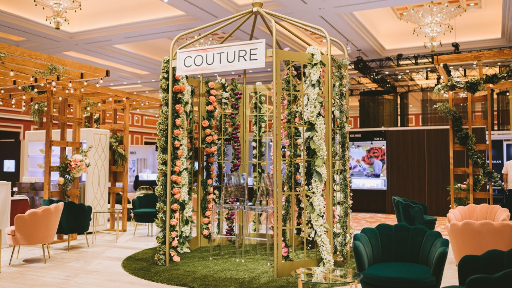 The Couture show floor at the Wynn.