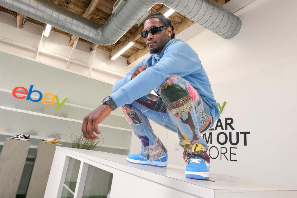 eBay tapped Migos rapper Offset to help curate the collection. 
