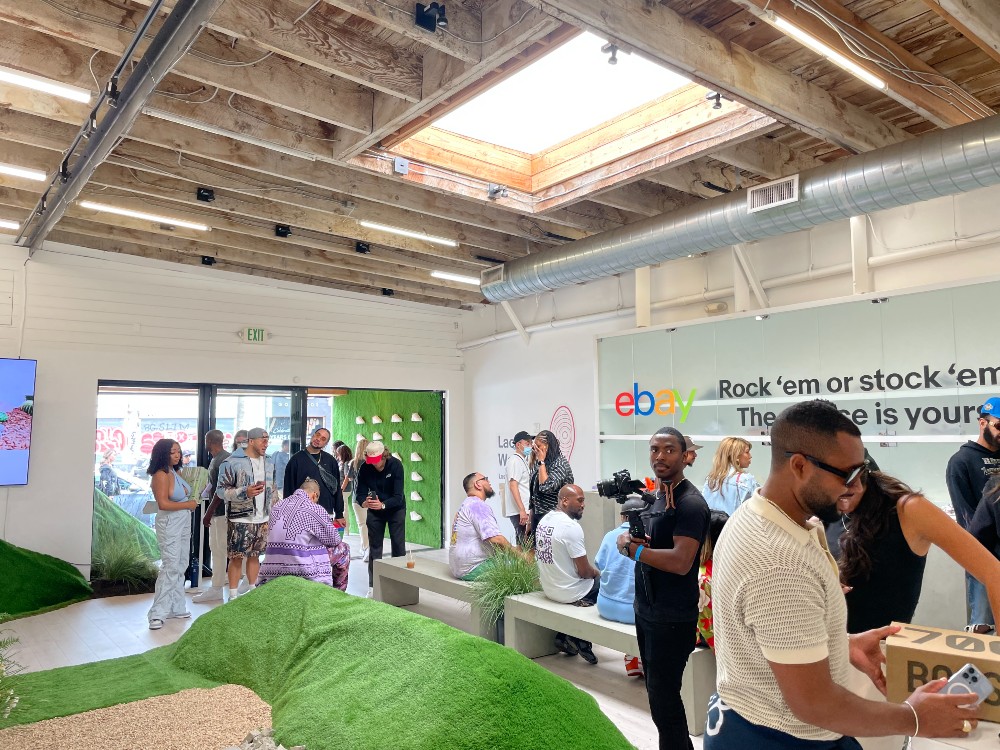 Some patrons waited up to two hours to get into the store on Saturday.