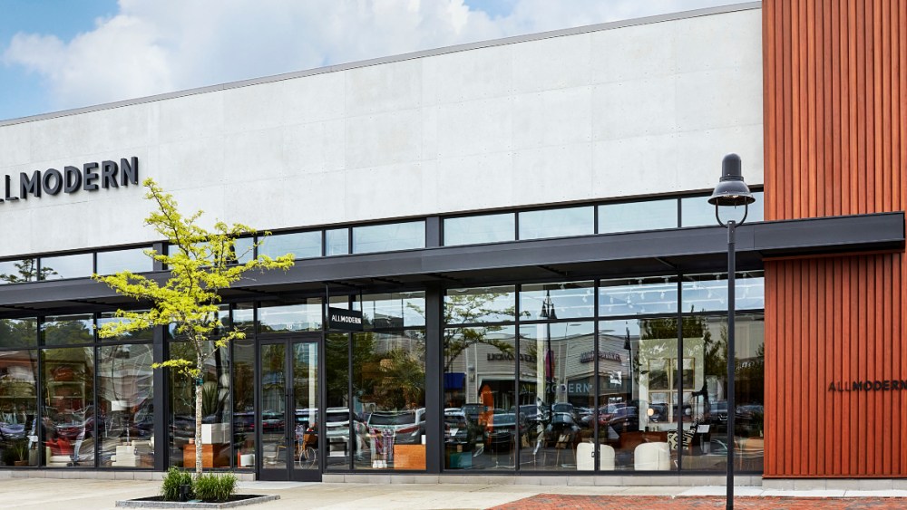 Online home furnishings giant Wayfair opened the inaugural store for AllModern with a new location in Lynnfield, Mass. north of Boston.