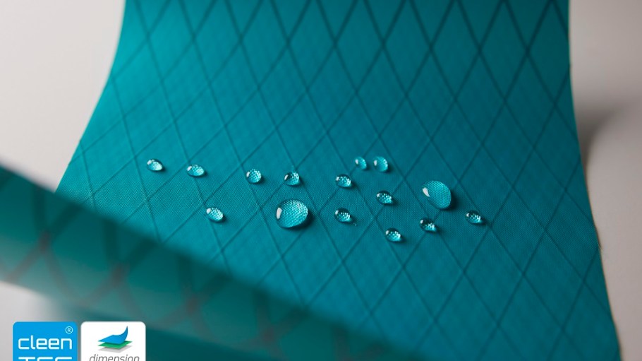 Dimension-Polyant has created a cleenTEC seal to identify its X-Pac fabrics as being made with recycled or bio-based materials.