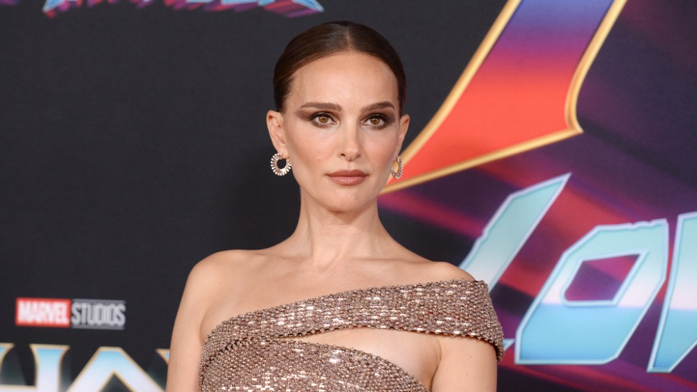 Natalie Portman in celine dress, at the world premiere of “Thor: Love and Thunder” held at El Capitan Theatre in Los Angeles, California.
