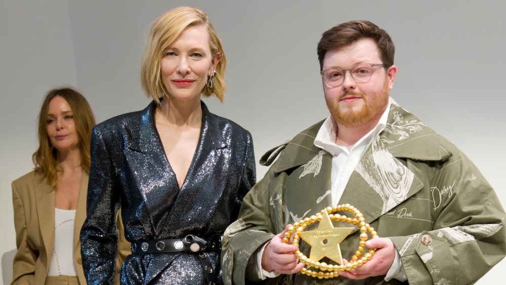 Steven Stokey-Daley and Cate Blanchett