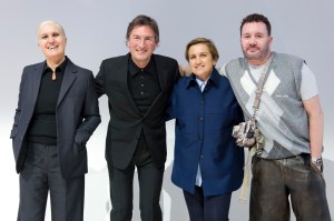 Maria Grazia Chiuri, Pietro Beccari, Silvia Venturini Fendi and Kim Jones