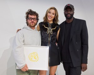 Eli Russell Linnetz, Eileen Gu and Idris Balogun
