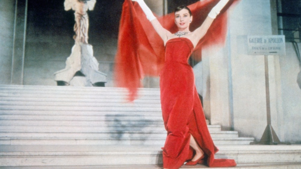 Audrey Hepburn strikes a pose in the 1957 film “Funny Face.”