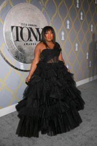 L Morgan Lee at the 75th Annual Tony Awards held at Radio City Music Hall on June 12th, 2022 in New York City.