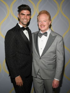 Justin Mikita and Jesse Tyler Ferguson at the 75th Annual Tony Awards held at Radio City Music Hall on June 12th, 2022 in New York City.