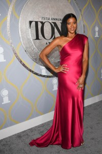 Renée Elise Goldsberry at the 75th Annual Tony Awards held at Radio City Music Hall on June 12th, 2022 in New York City.
