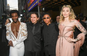 Antwayn Hopper, Prince Jackson, Myles Frost and Paris Jackson at the 75th Annual Tony Awards held at Radio City Music Hall on June 12th, 2022 in New York City.