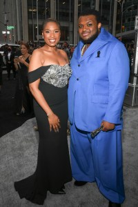 Jennifer Hudson and Jaquel Spivey at the 75th Annual Tony Awards held at Radio City Music Hall on June 12th, 2022 in New York City.