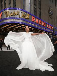 Cynthia Erivo at the 75th Annual Tony Awards held at Radio City Music Hall on June 12th, 2022 in New York City.
