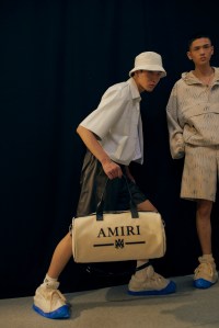 Backstage at Amiri Men’s Spring 2023