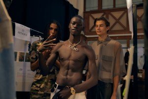 Backstage at Amiri Men’s Spring 2023