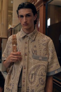 Backstage at Amiri Men’s Spring 2023