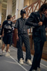 Backstage at Amiri Men’s Spring 2023