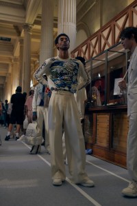 Backstage at Amiri Men’s Spring 2023