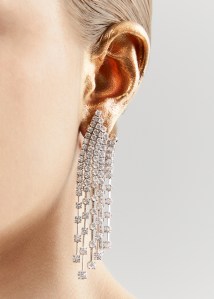 Gismondi’s 1754 white diamond disco waterfall earrings set in 18-karat white gold.