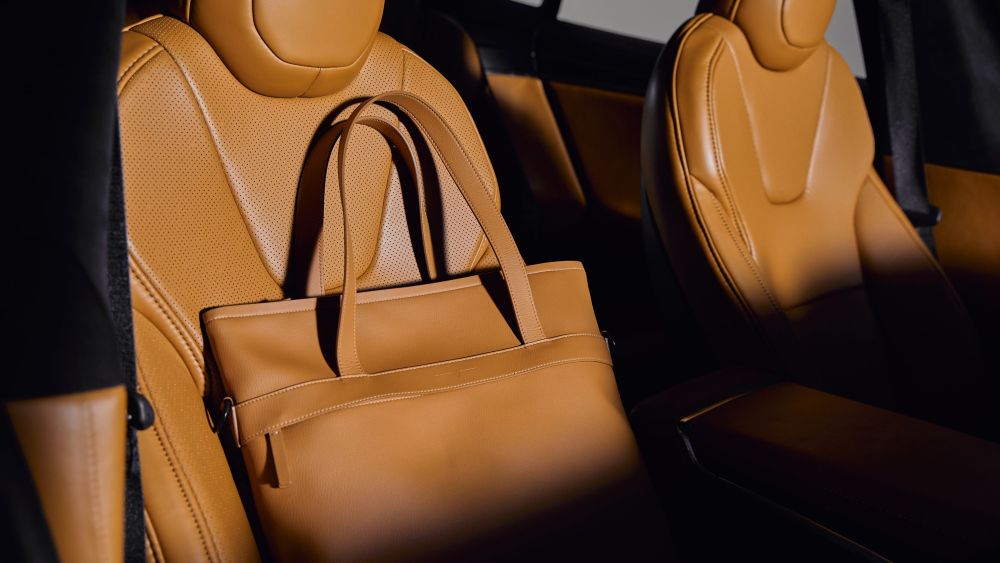 Plant-based materials are making more headway in auto, with Banbū in a warm caramel shade.