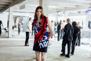 Backstage at Dries Van Noten Men’s Spring 2023