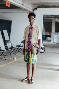 Backstage at Dries Van Noten Men’s Spring 2023