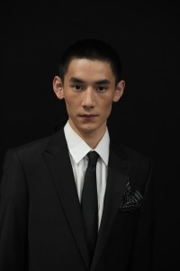 Backstage at Emporio Armani MenÕs Spring 2023