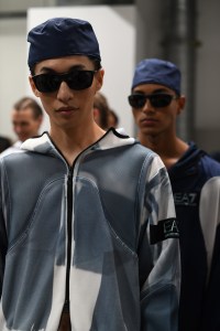 Backstage at Emporio Armani MenÕs Spring 2023