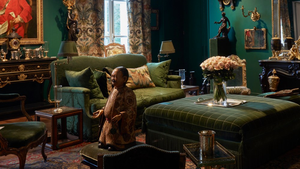 A view of the "Hubert de Givenchy — Collector" exhibition at Christie's Paris.